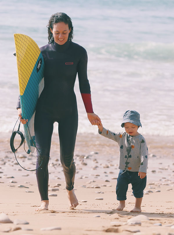 surf with kid